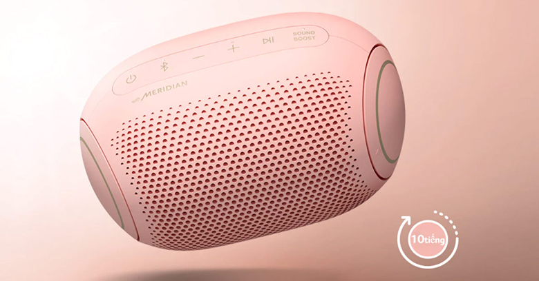 Loa Bluetooth LG Xboom Go  PL2P Pink (Bubble Gum) thời lượng pin 10 tiếng