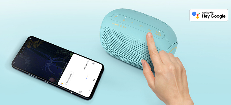 Loa Bluetooth LG Xboom Go PL2B Very Blue điều khiển giọng nói