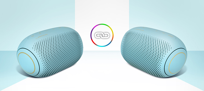 Loa Bluetooth LG Xboom Go PL2B Very Blue ghép nối 2 loa