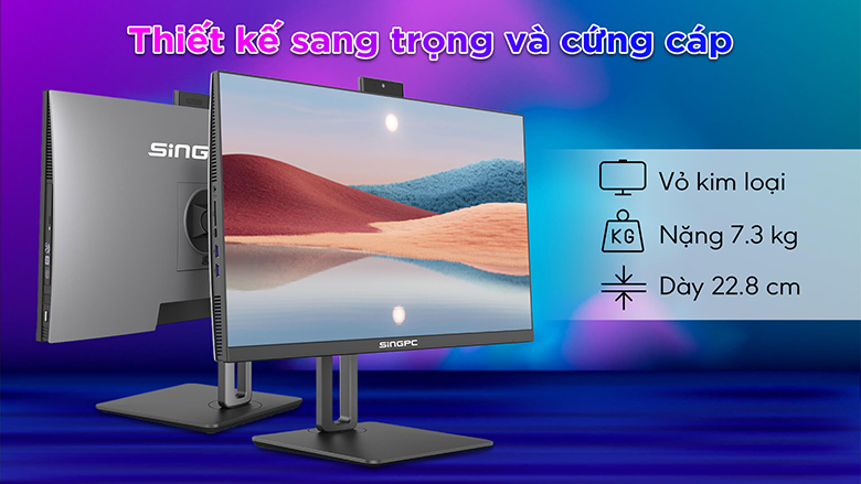 Máy tính All In One SingPC M22Vi31282-W
