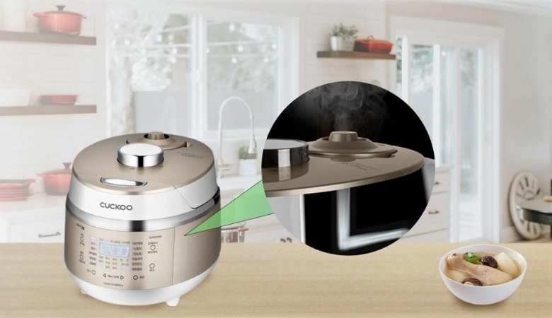 Nồi cơm điện Cuckoo không xả hơi do van xả hơi bị hỏng
