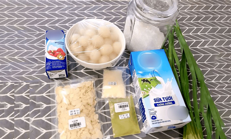 Cách làm chè khúc bạch: Nguyên liệu