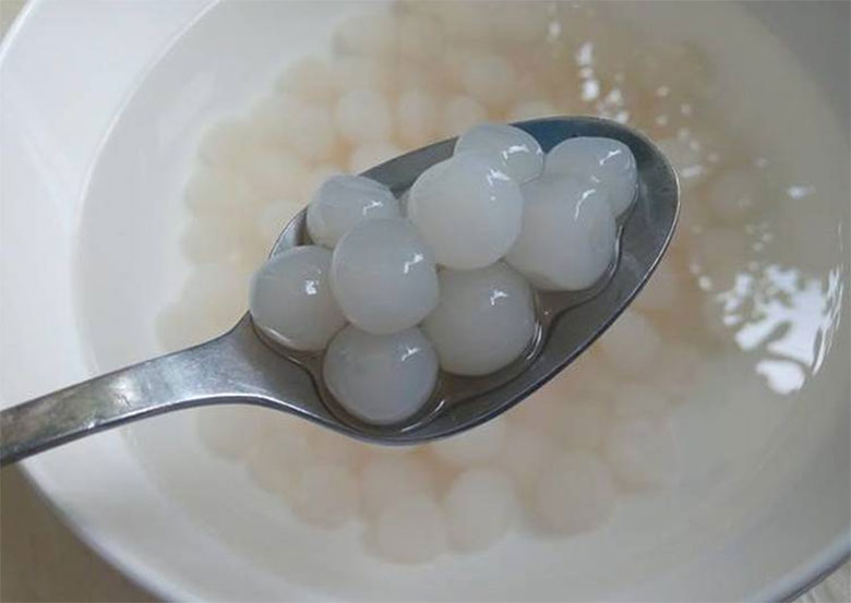 Cách làm trà sữa matcha trân châu thu được những hạt trân châu trắng