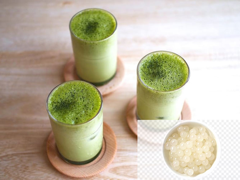 Trà sữa matcha trân châu thơm ngon, đậm vị