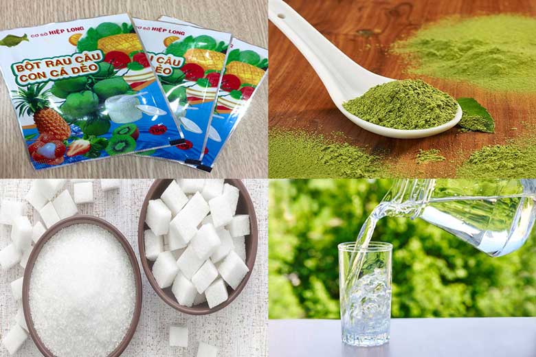 Cách làm trà sữa matcha thạch thực hiện nguyên liệu làm thạch matcha