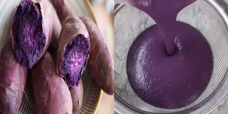 Cách làm thạch khoai lang trà sữa bằng bột rau câu khi sơ chế khoai lang