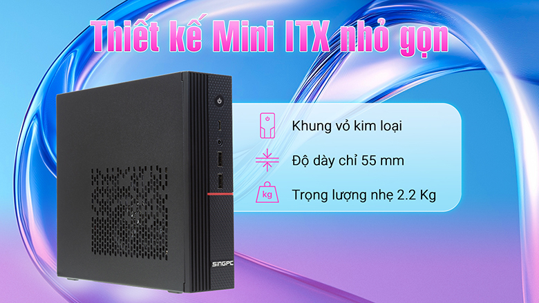 Máy tính để bàn Mini ITX SingPC I51245H82-W