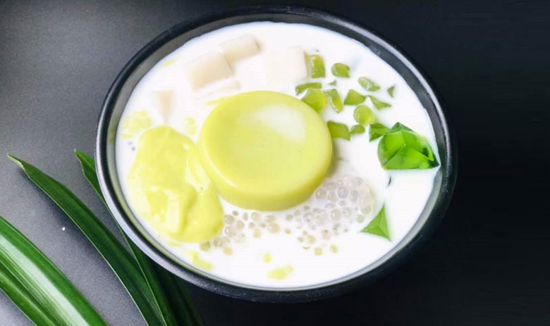 Cách làm chè bơ cốt dừa: thành phẩm