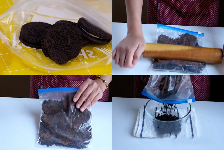 Cách làm trà sữa oreo cake cream nghiền bánh oreo