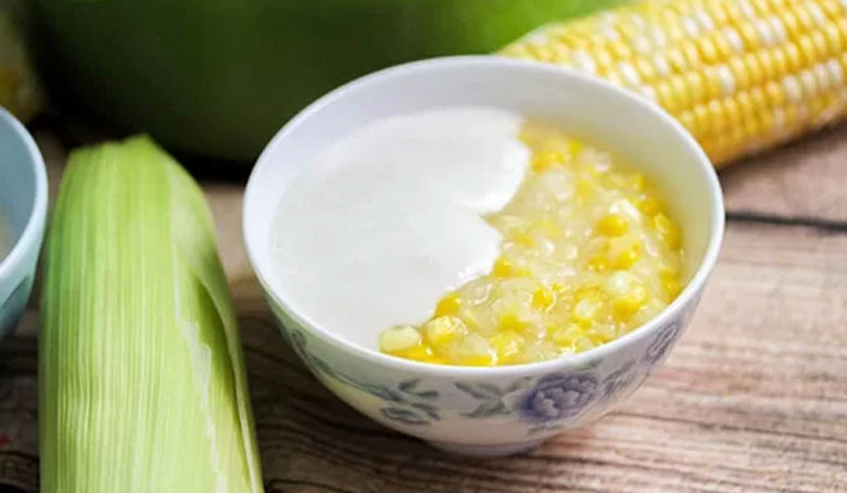 Cách nấu chè bắp: thành phẩm