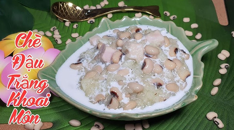 cách nấu chè đậu trắng khoai môn: thành phẩm