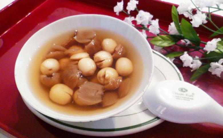 Cách nấu chè hạt sen nhãn nhục: Thành phẩm