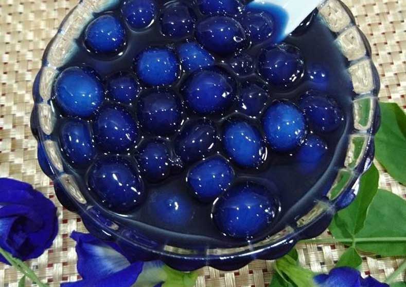 Trân châu hoa đậu biếc bột năng thơm ngon dẻo