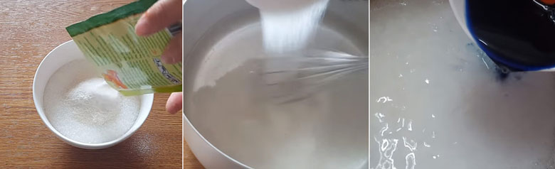 Cách làm trân châu đậu biếc khô trộn bột rau câu và nấu thạch rau câu hoa đậu biếc