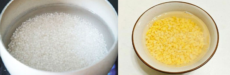 Cách nấu chè chuối đậu xanh: Sơ chế nguyên liệu