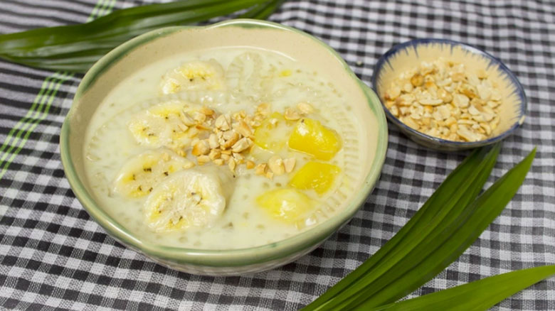 Cách nấu chè chuối đậu xanh: thành phẩm