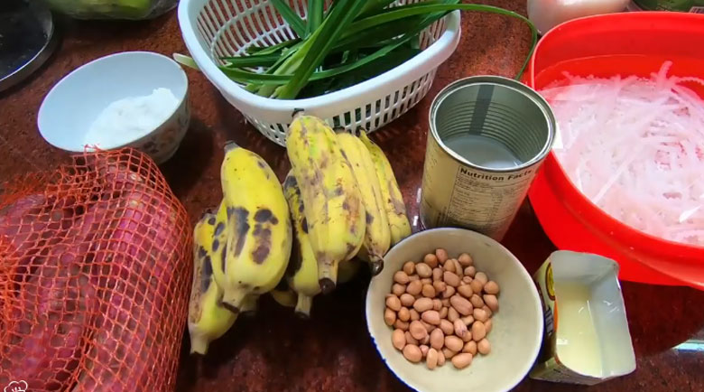 cách nấu chè chuối khoai lang vị Nam Bộ: Nguyên liệu