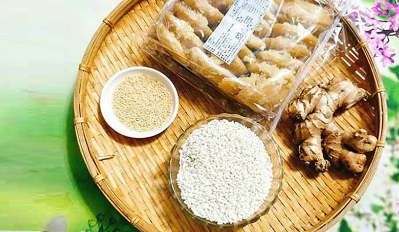 Cách nấu xôi chè gừng: Nguyên liệu