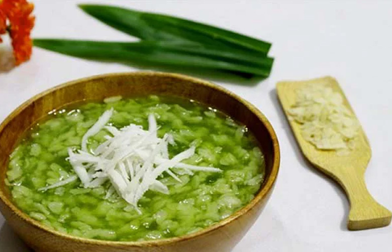 Cách nấu chè cốm: thành phẩm