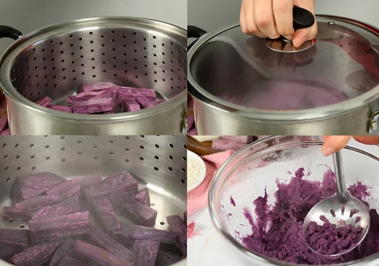 Cách nấu chè khoai lang tím: Sơ chế khoai lang tím