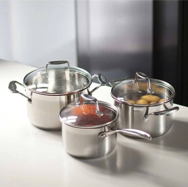 Bộ 3 nồi inox 16,20,24cm Scanpan Impact 71000301