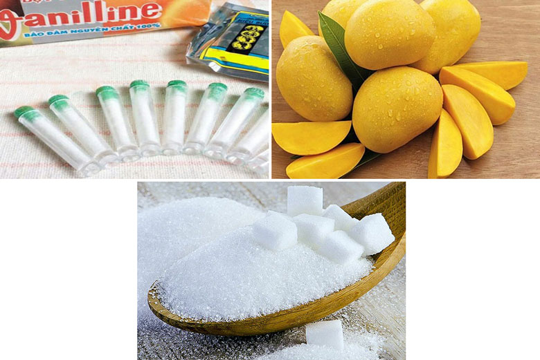 Cách làm trà sữa sốt xoài chuẩn bị nguyên liệu làm nước sốt xoài