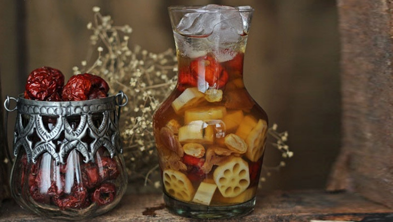 Cách nấu chè củ sen nhãn nhục: Thành phẩm