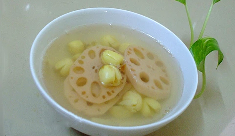 Cách nấu chè củ sen truyền thống: thành phẩm