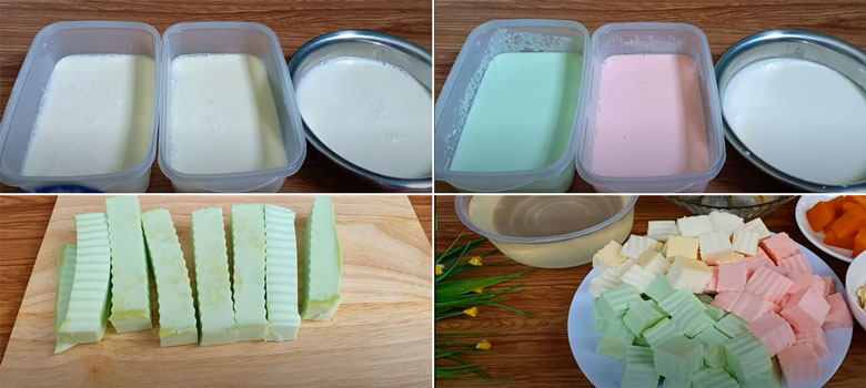 Khúc bạch trà sữa cho vào mang khúc bạch đi làm đông