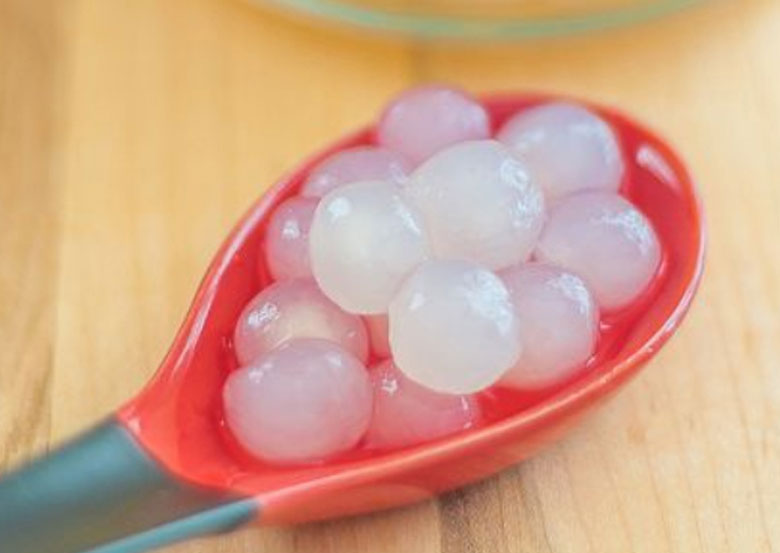 Hoàn thành trân châu trắng từ bột mì