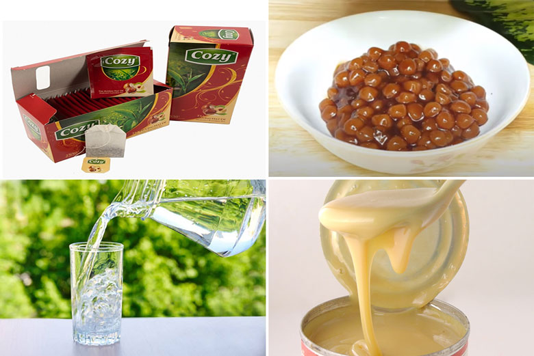 Cách làm trà sữa trân châu trắng nguyên liệu làm trà sữa
