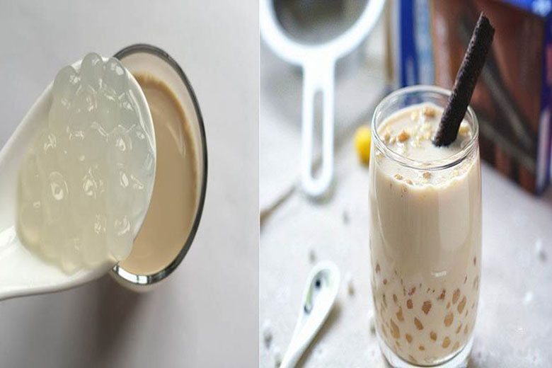 Thưởng thức trà sữa trân châu trắng thơm béo giòn