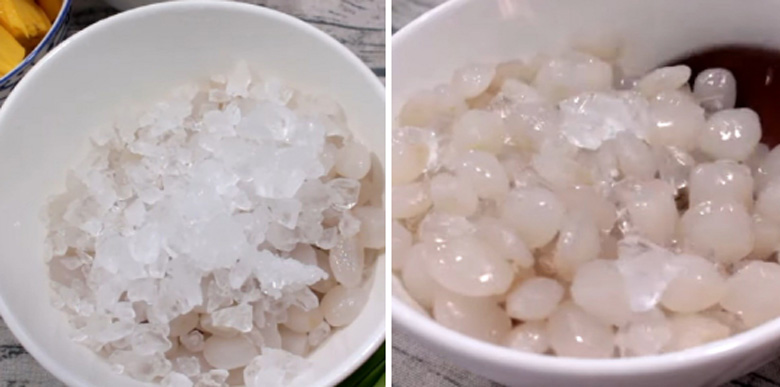 Cách nấu chè mít đác: đác ướp đường