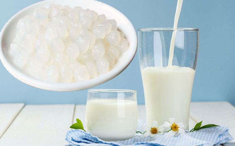 Thưởng thức hương vị sữa tươi trân châu đường trắng