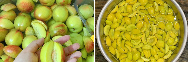 Làm trà sữa đào cần sơ chế đào