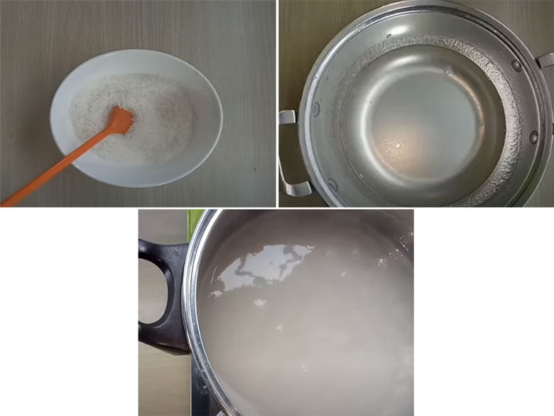 Thạch phô mai trà sữa cách trộn bột và nấu thạch