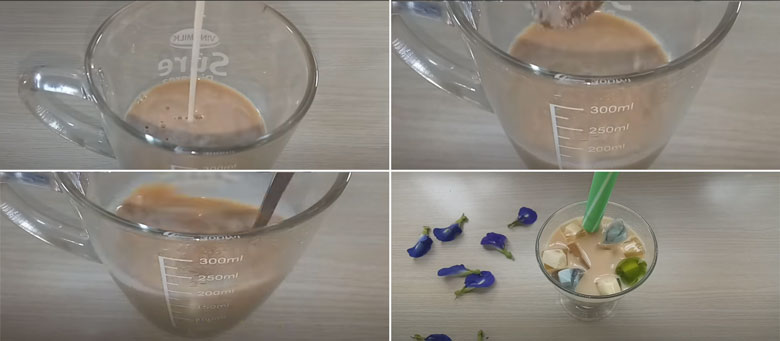 Trà sữa thạch phô mai pha theo tỷ lệ