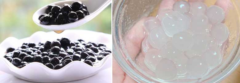 Cách làm trà sữa tại nhà bằng sữa tươi cần dùng trân châu trắng và đen