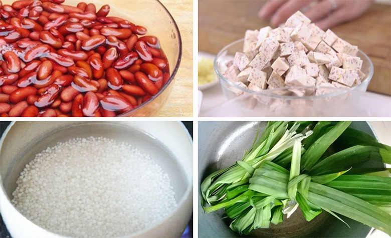 Cách nấu chè thập cẩm miền Bắc: Sơ chế nguyên liệu