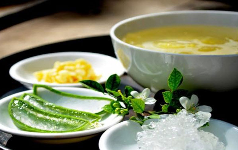 Cách nấu chè đỗ xanh nha đam: thành phẩm