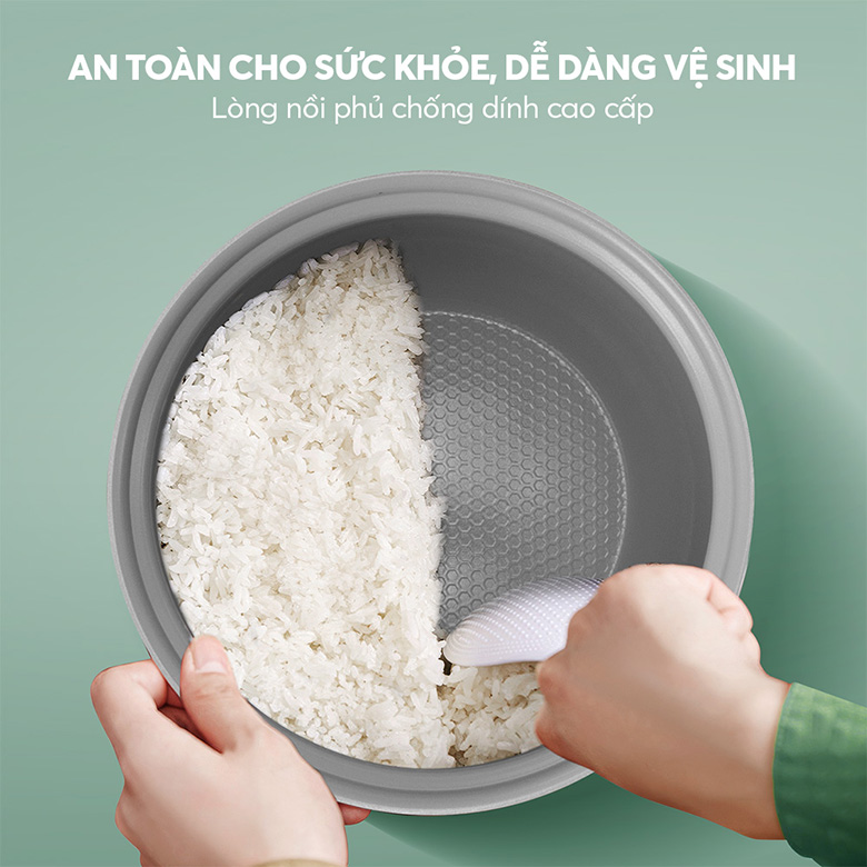 Lòng nồi chống dính - Nồi cơm điện Elmich 1.8 lít RCE9251