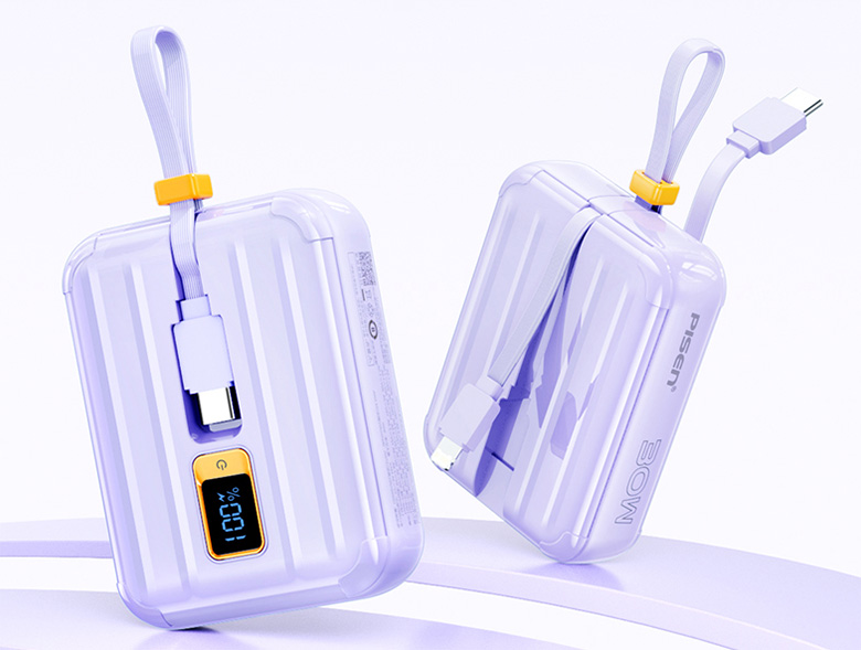 Thiết kế nhỏ gọn - Sạc dự phòng PISEN QUICK - PowerLink Tiny 30W 10000mAh - Tím 