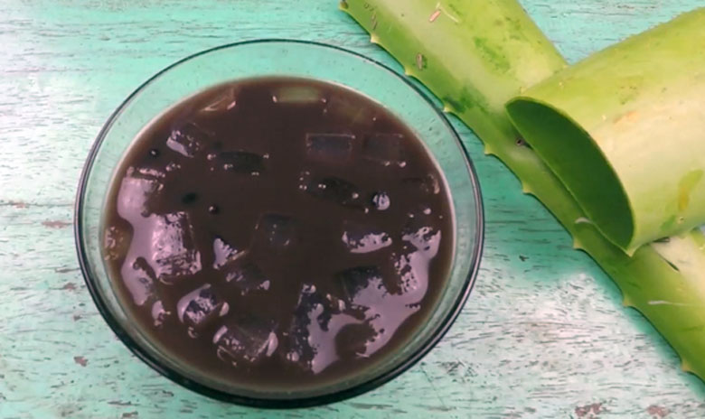 Cách nấu chè đậu đen nha đam: thành phẩm