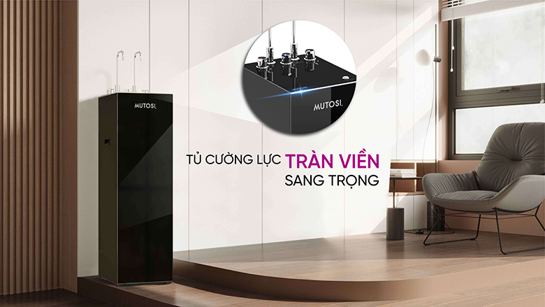Máy lọc nước RO Mutosi MP-S98H màu đen sang trọng