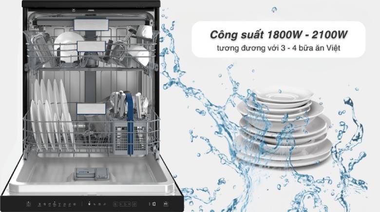 Máy rửa bát độc lập Hitachi HDF-F158CVGB