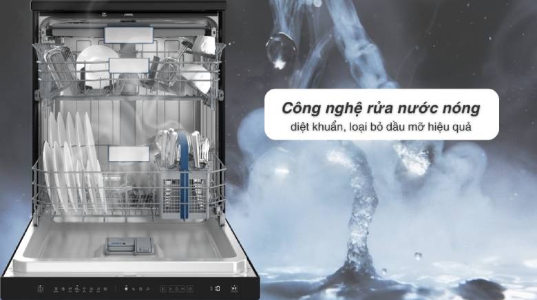 Máy rửa bát độc lập Hitachi HDF-F158CVGB - 8 chương trình rửa