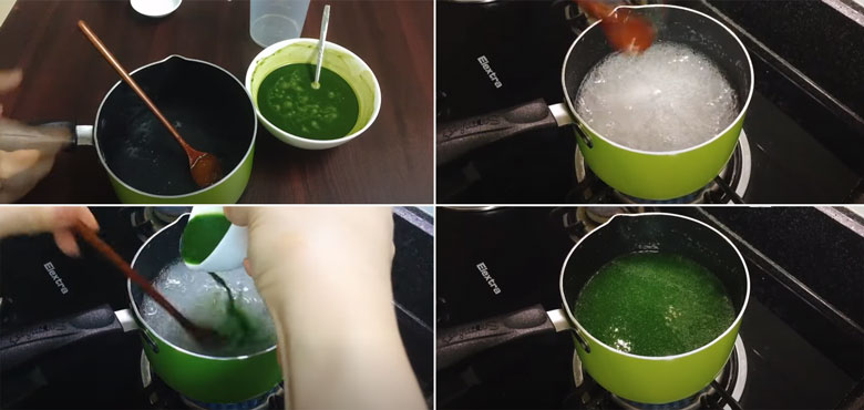 Cách nấu trà sữa bằng bột trà xanh nấu bột rau câu bột trà xanh