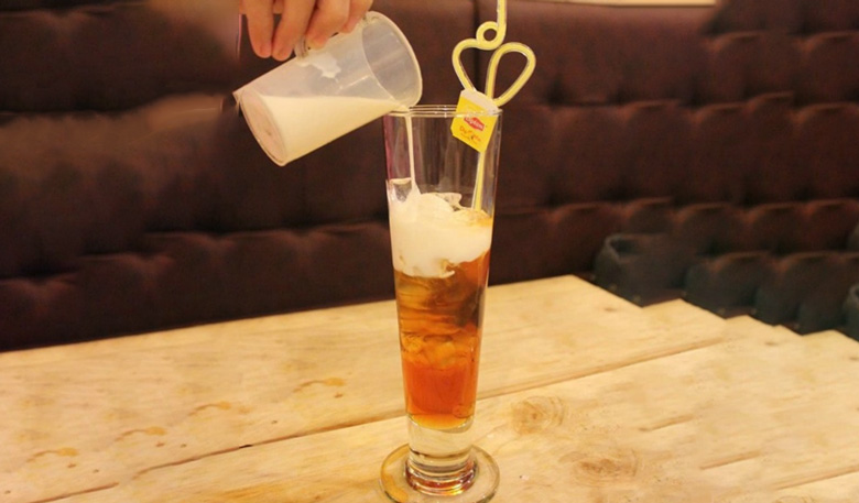 Cách pha chế trà lipton 3 tầng: thành phẩm