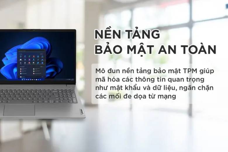 Laptop Lenovo V15 G4 IRU 83A100RHVN bảo mật tối ưu an toàn dữ liệu