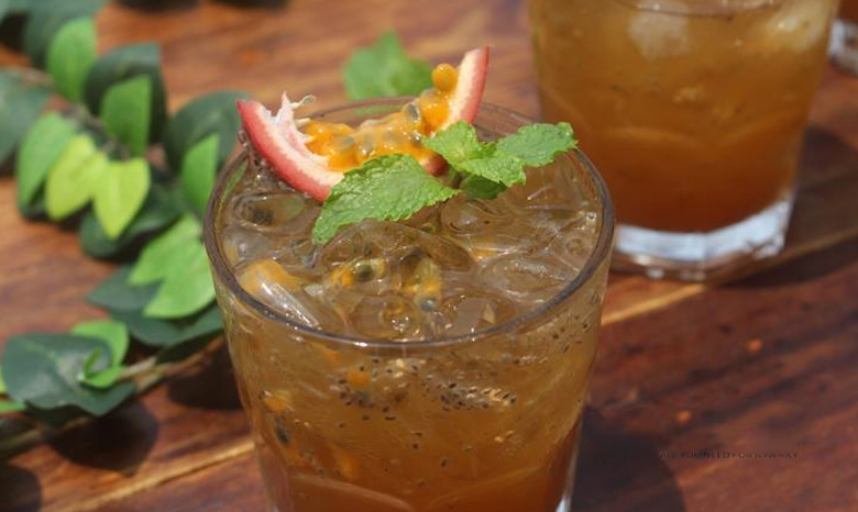 Cách làm trà chanh dây hạt chia: thành phẩm